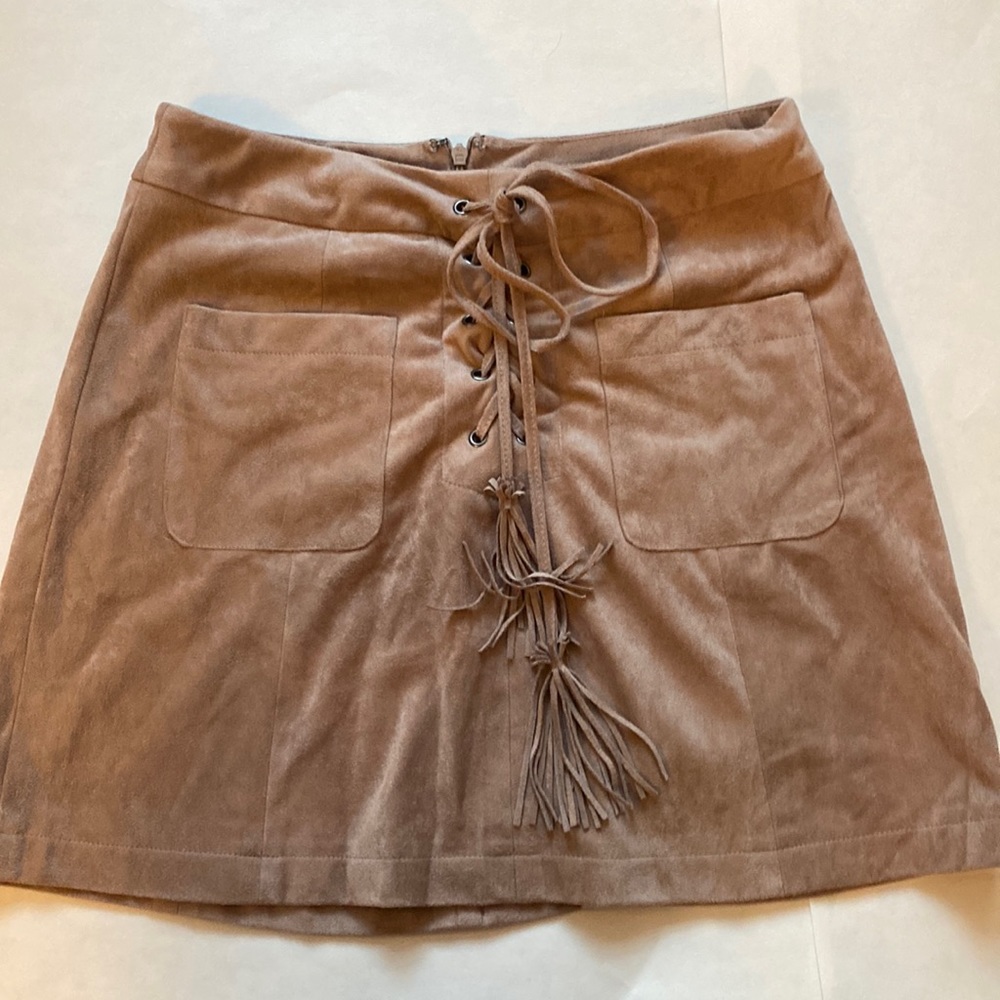 cupcakes & cashmere velvet mini skirt. size 2